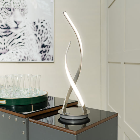 LED Double Twist Table Lamp