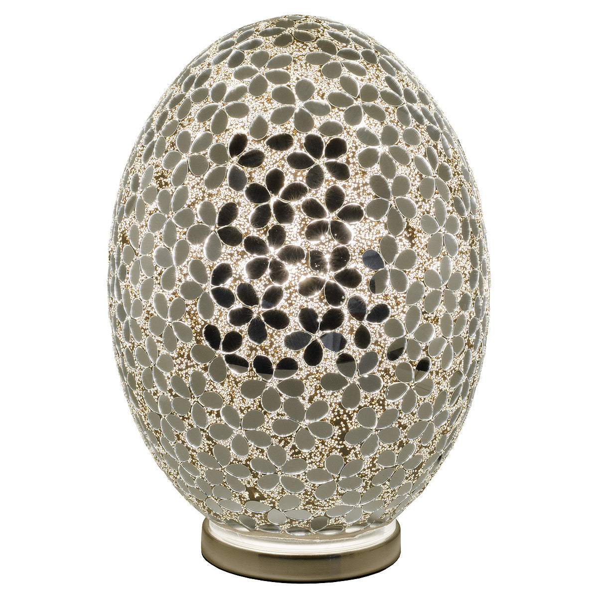 Large Giant Mosaic Egg Lamp - Various Colours