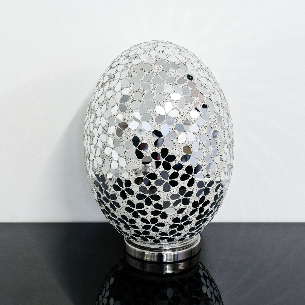 Large Giant Mosaic Egg Lamp - Various Colours