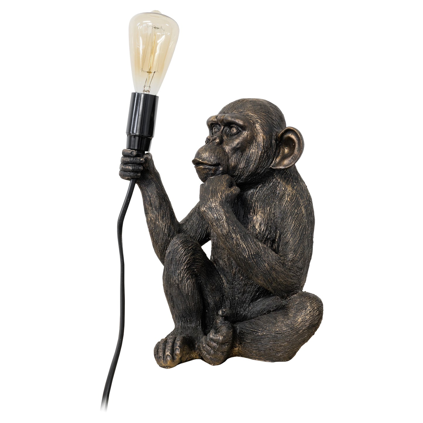 Monkey Holding Bulb Table Lamp