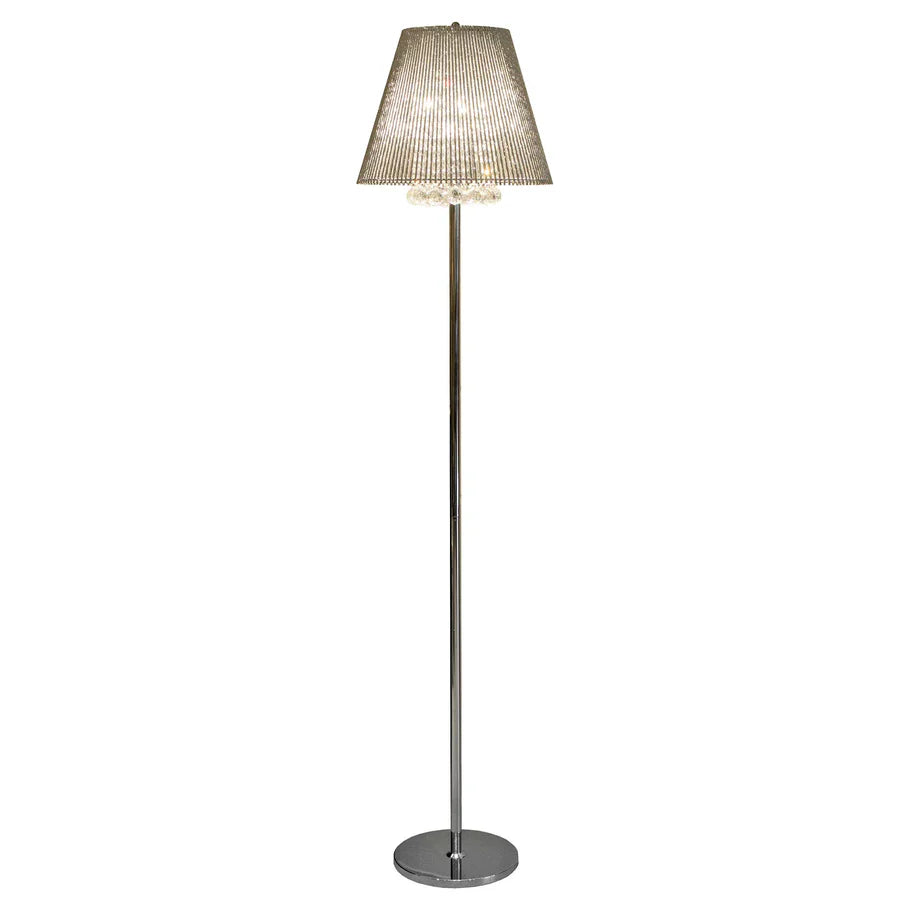 Silver Tube Floor Lamp
