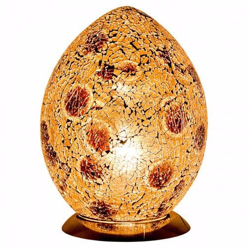 Medium Mosaic Egg Lamps - Various Colours
