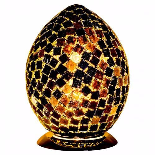 Medium Mosaic Egg Lamps - Various Colours