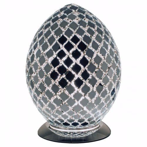Medium Mosaic Egg Lamps - Various Colours