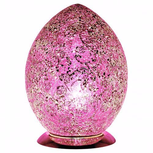 Medium Mosaic Egg Lamps - Various Colours