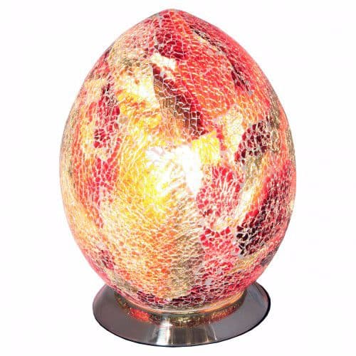 Medium Mosaic Egg Lamps - Various Colours