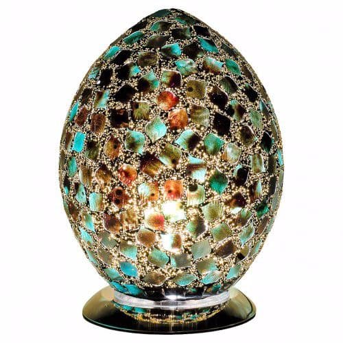 Medium Mosaic Egg Lamps - Various Colours