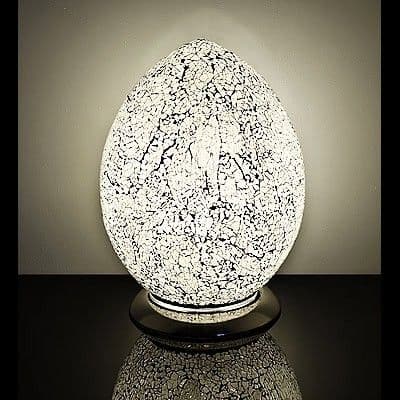 Medium Mosaic Egg Lamps - Various Colours