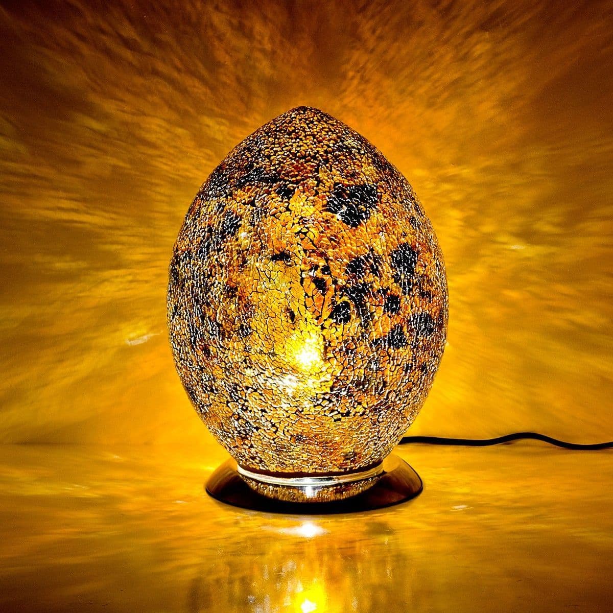 Medium Mosaic Egg Lamps - Various Colours