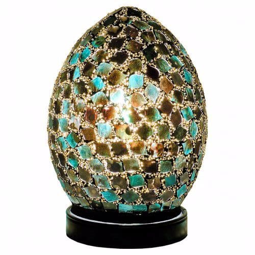 Mini Mosaic Egg Lamp - Various Colours