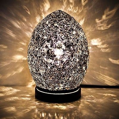 Mini Mosaic Egg Lamp - Various Colours