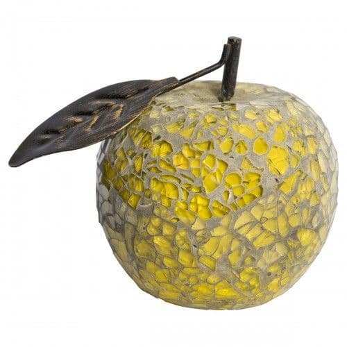 Mosaic Glass Apples With Leaf - Various Colours