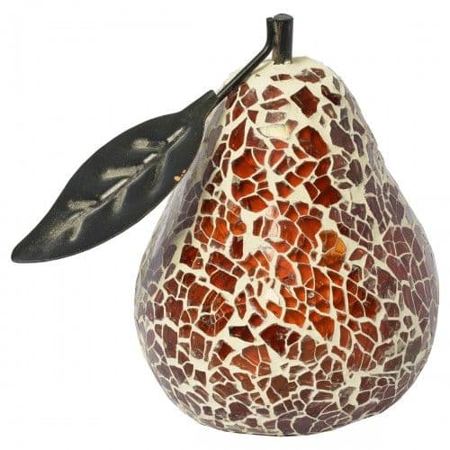 Mosaic Glass Pear - Various colours