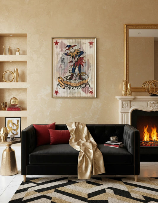 King Queen Joker Playing Cards Kinetic Wall Art