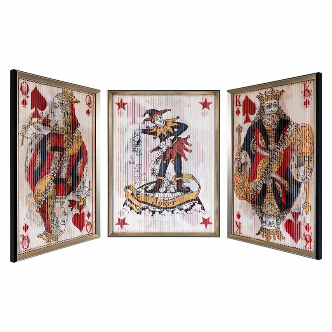 King Queen Joker Playing Cards Kinetic Wall Art