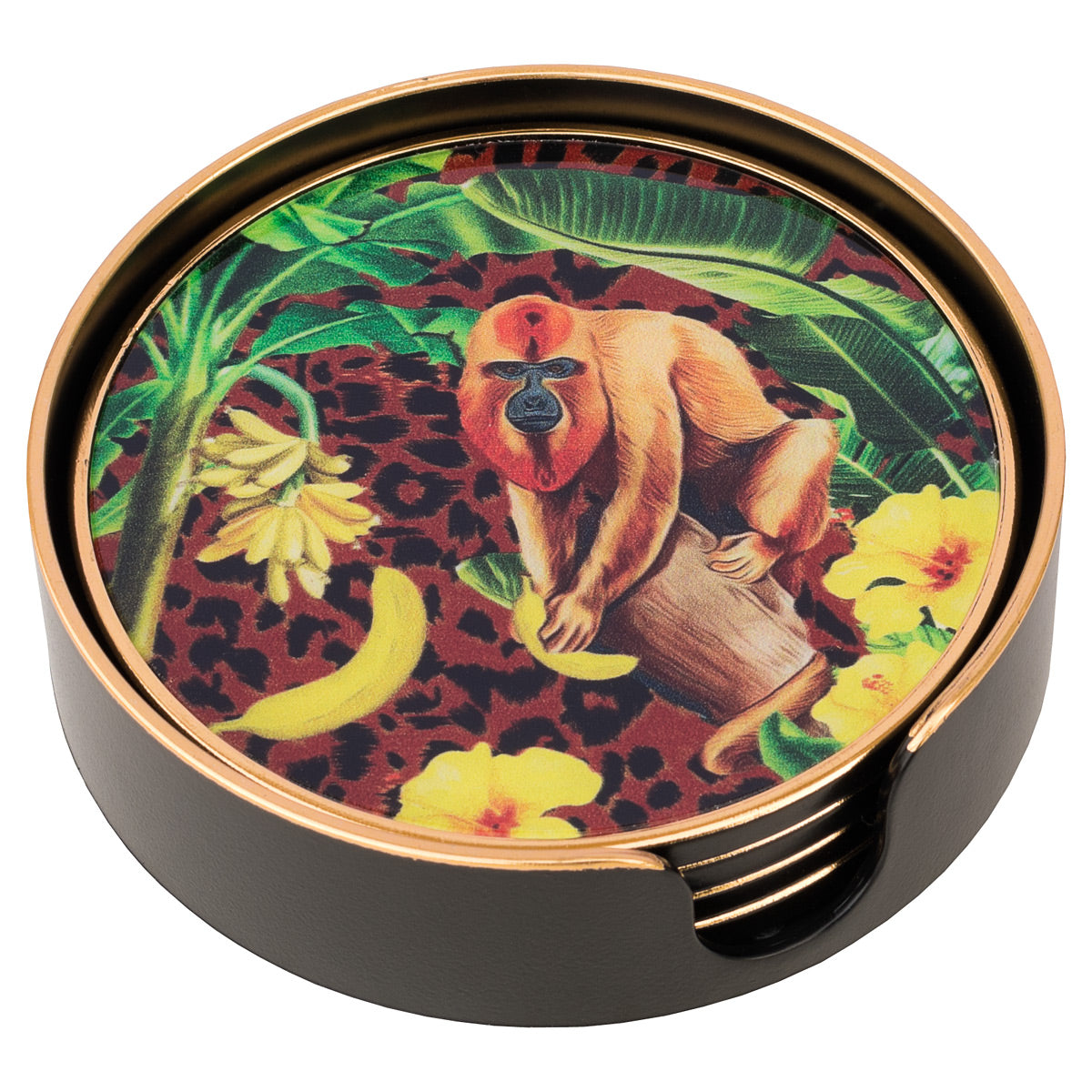 Golden Monkey Round Coasters