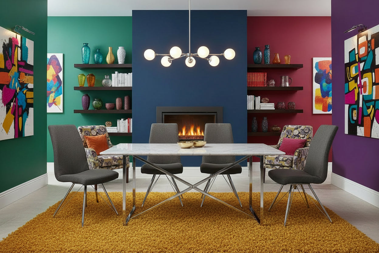 Madelina Fabric Dining Chair - Various Colours