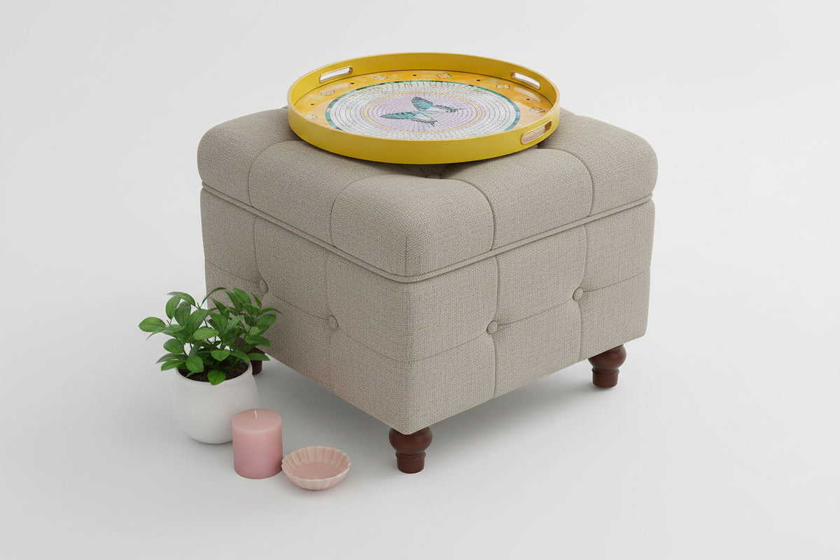Circular Tray With Butterfly Design - 45cm