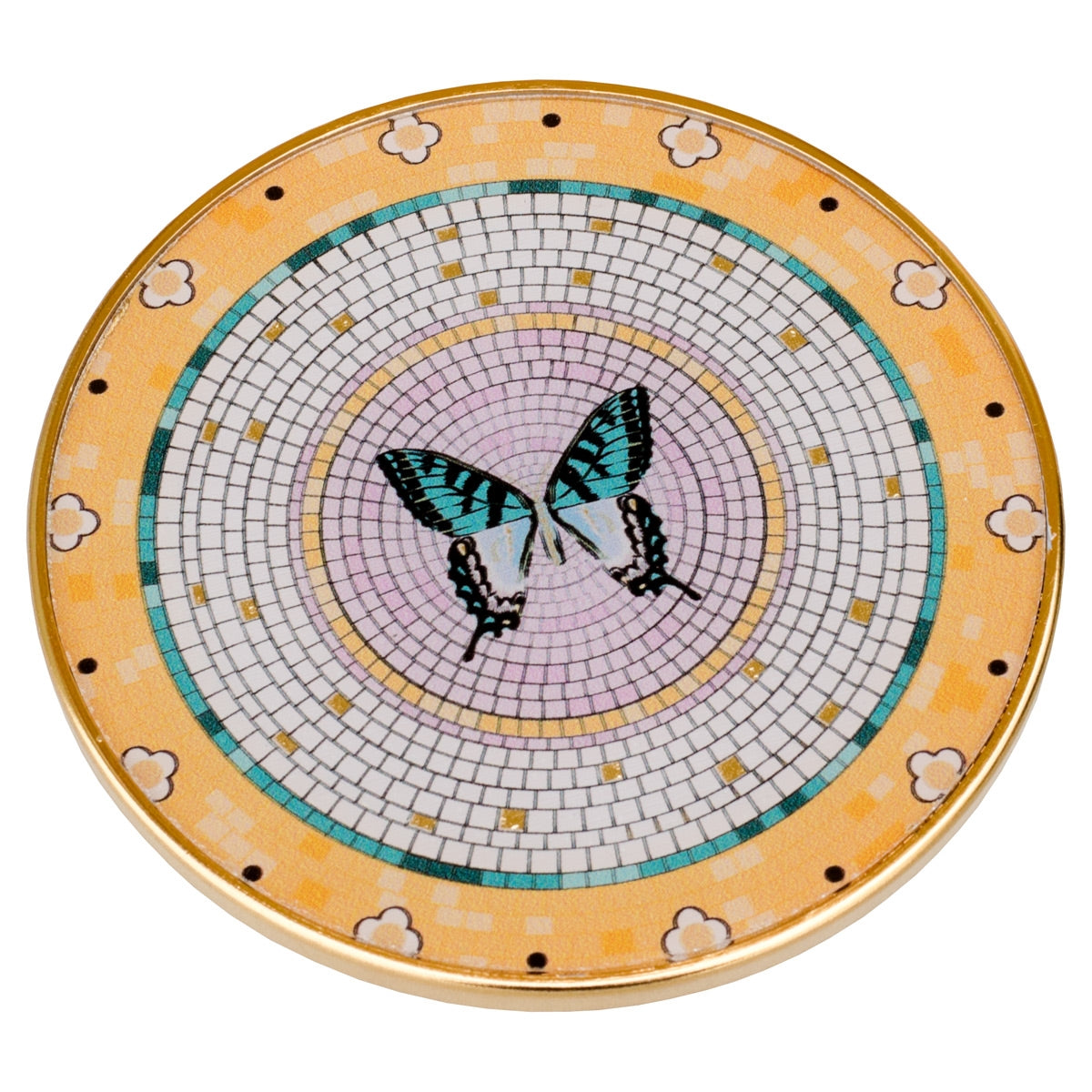 Butterfly Design Round Coasters